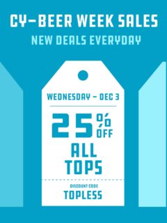 ALL TOPS are 25% off today!! Just use the code “topless” at check out