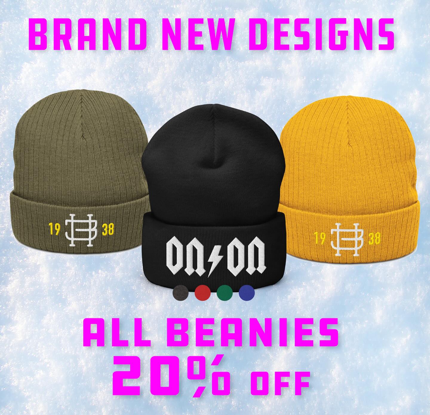 Dropping some new beanie designs in time for you to take advantage of our 20% off sale!!
Just use this code at checkout: BEANIESEASON
Link in profile
.
.
#hashers #hashhab #halfminds #onon #h3