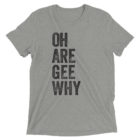 O-R-G-Y heather grey unisex t-shirt