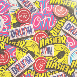 Assorted Hashing Stickers