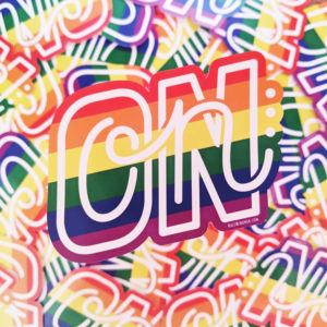 On-On Pride static cling