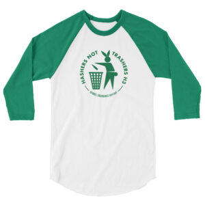 Hasher Not Trashers Bunny 3/4 sleeve shirt