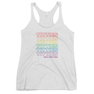 Titties Pride Racerback Tank