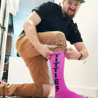 Titties shiggy socks as modeled by Shitcocky Noodles
