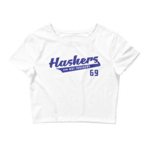 Hashers Not Trashers Crop Tee