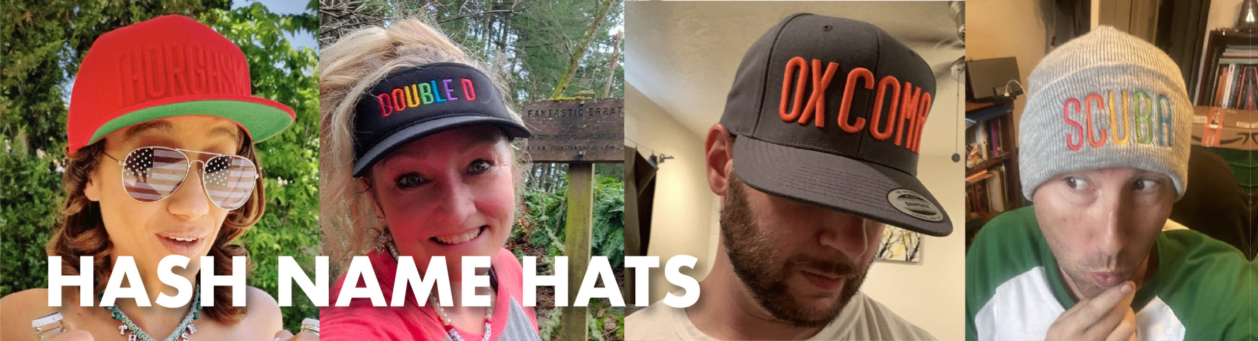 Personalized Hash Name Hats