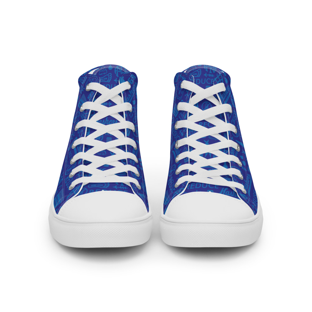 Women s Hashers Not Trashers Blue Earth high top shoes Half Mind Hab