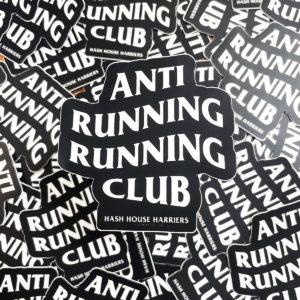 Anti-Running Running Club stickers