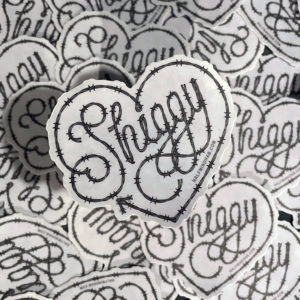 Shiggy Love Barbed Wire stickers