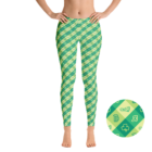 Green Dress Pattern Leggings