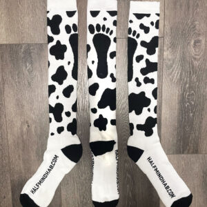 Cow Pattern Shiggy Socks