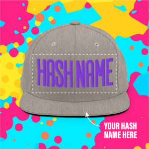 Hash Name Snapback Hat