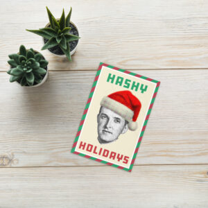 Hashy Holiday Greeting card