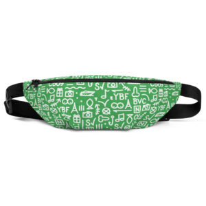 Haring Pattern Fanny Pack - Green Dress edition