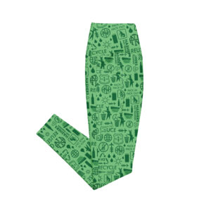 Hashers Not Trashers leggings (Green) w/ pockets