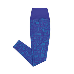 Hashers Not Trashers leggings (Blue) w/ pockets