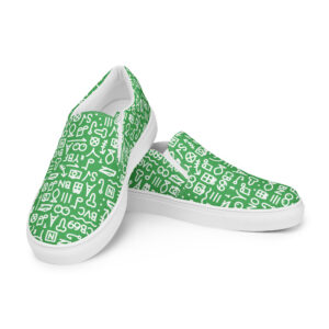 Women’s Green Dress slip-on canvas shoes