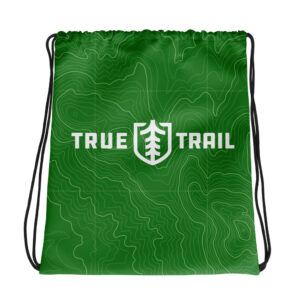 True Trail Topographic Drawstring bag