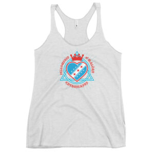 Fellowship of Malort enthusiasts Racerback Tank