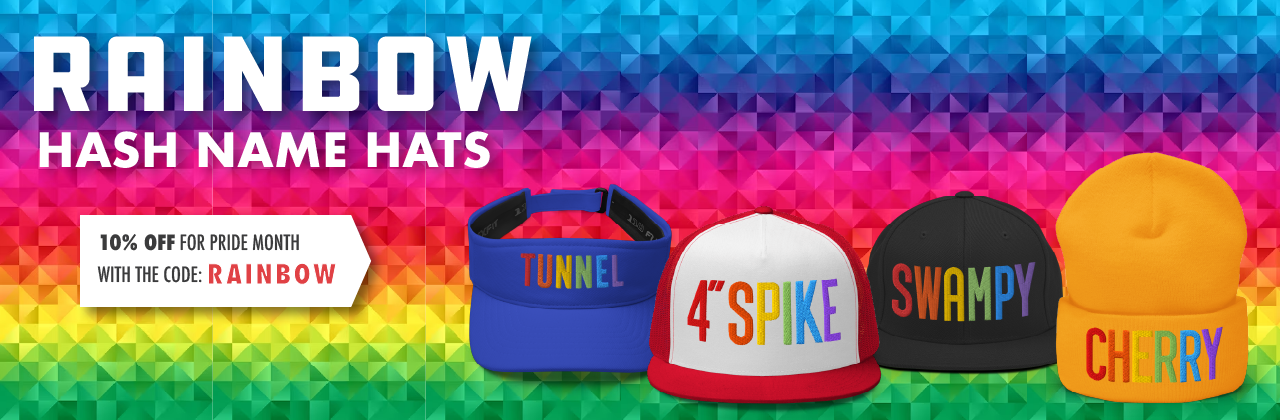 Rainbow Hash Name Hats Sale