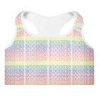 Boobies Rainbow Pride Hashing Sports Bra