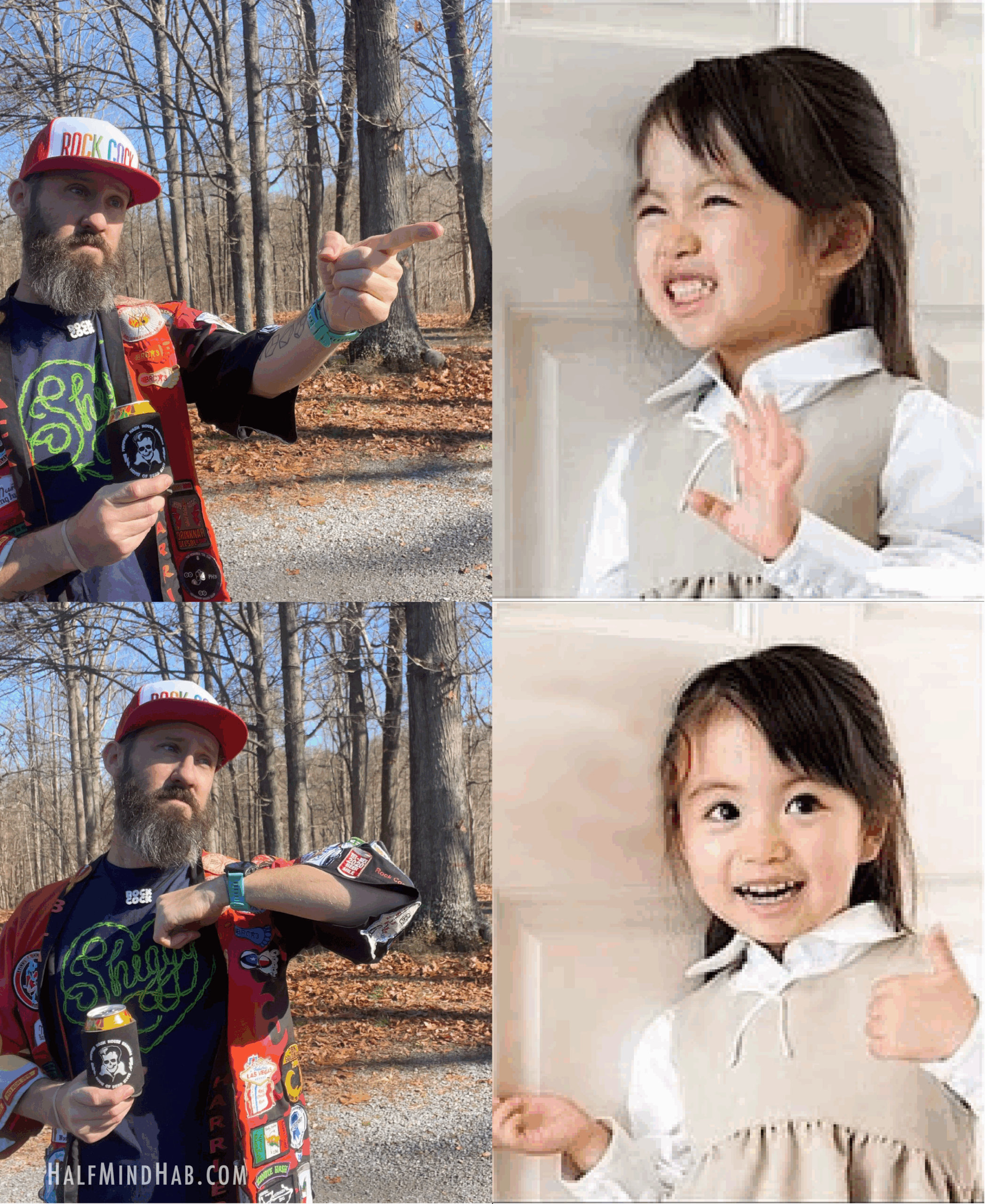No pointing at the hash run meme