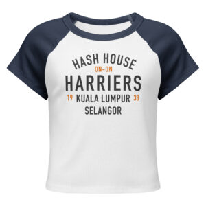 Hash HARE-itage Women’s micro rib raglan baby tee (3 colors)