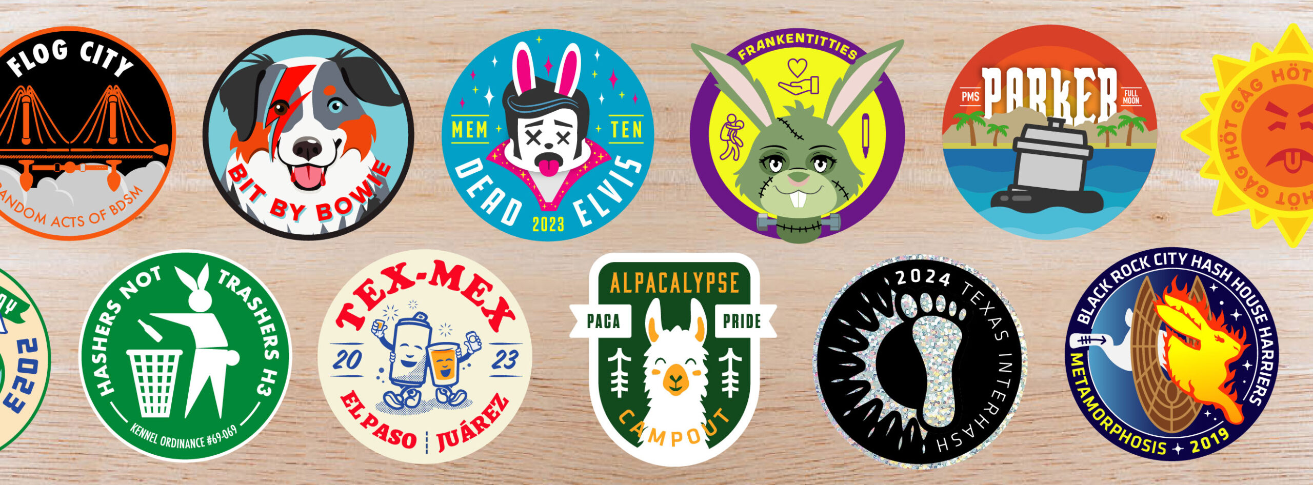 Custom Designed Patch for Hash Kennels, Events, and Challenges