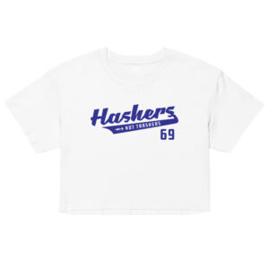 Hashers Not Trashers Crop Tee